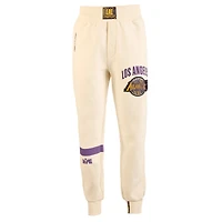 Pantalon de jogging premium pour homme NBA x Two Hype Crème Los Angeles Lakers Culture & Hoops Collection