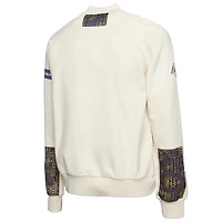 Men's NBA x Two Hype  Cream Los Angeles Lakers Culture & Hoops Collection Premium Pullover Sweatshirt