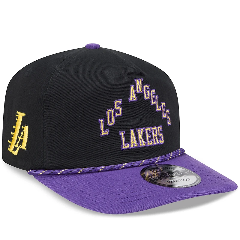 Casquette ajustable New Era noire et violette Los Angeles Lakers édition City 2025/26 19TWENTY pour homme