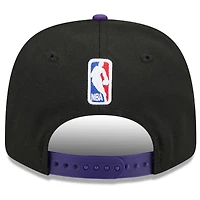 Casquette ajustable New Era noire et violette Los Angeles Lakers édition City 2025/26 9SEVENTY pour homme