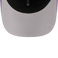 Casquette ajustable New Era noire et violette Los Angeles Lakers édition City 2025/26 9SEVENTY pour homme