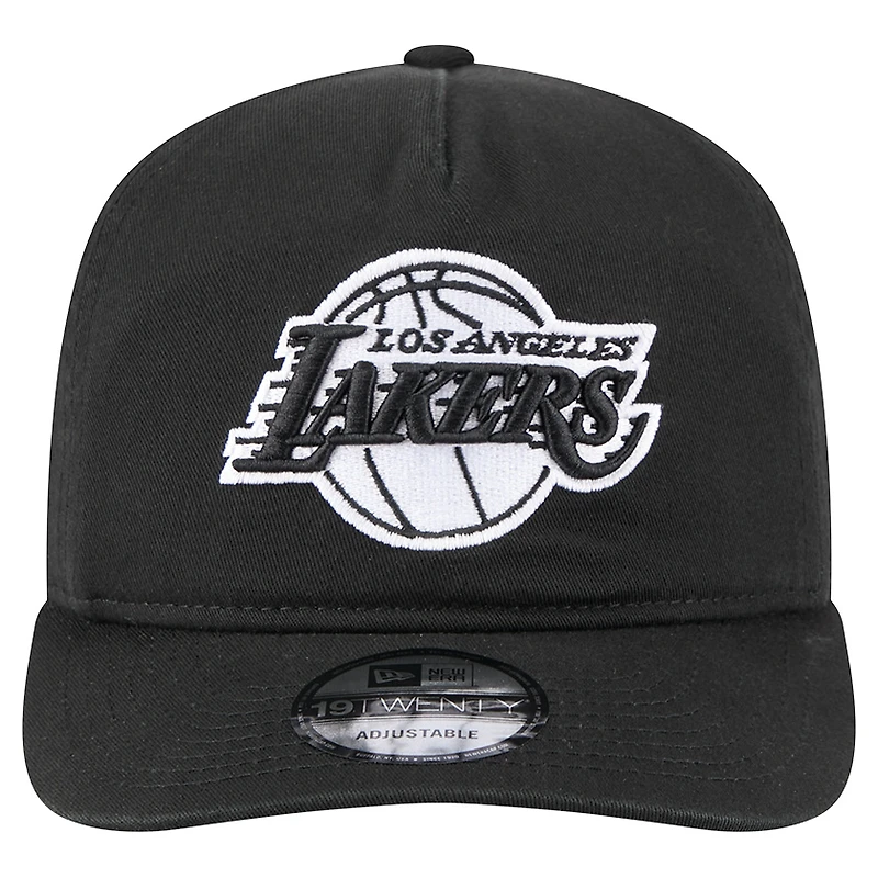Casquette ajustable New Era noire Los Angeles Lakers 19TWENTY pour homme