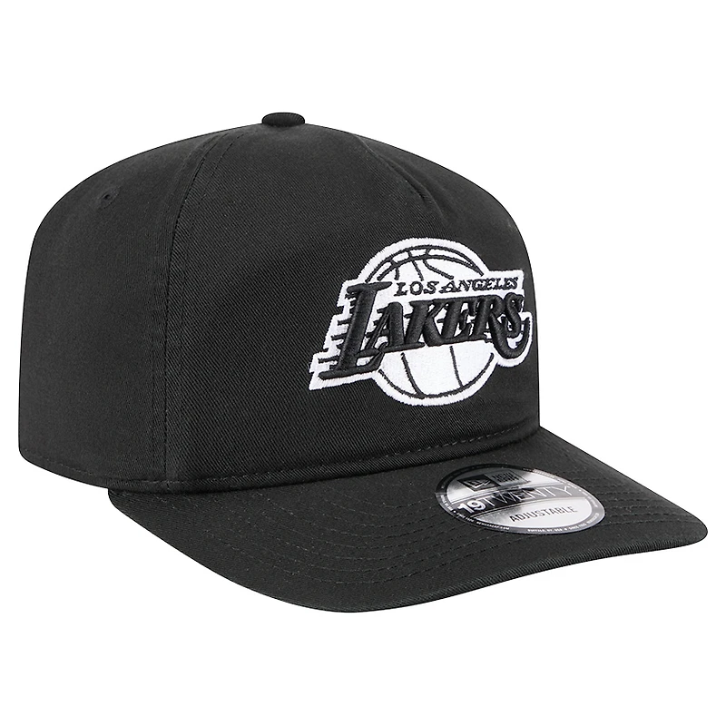 Casquette ajustable New Era noire Los Angeles Lakers 19TWENTY pour homme