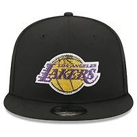 Casquette snapback New Era noire Los Angeles Lakers 2026 NBA Draft Crystal 9FIFTY pour homme