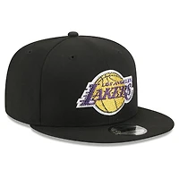 Casquette snapback New Era noire Los Angeles Lakers 2026 NBA Draft Crystal 9FIFTY pour homme