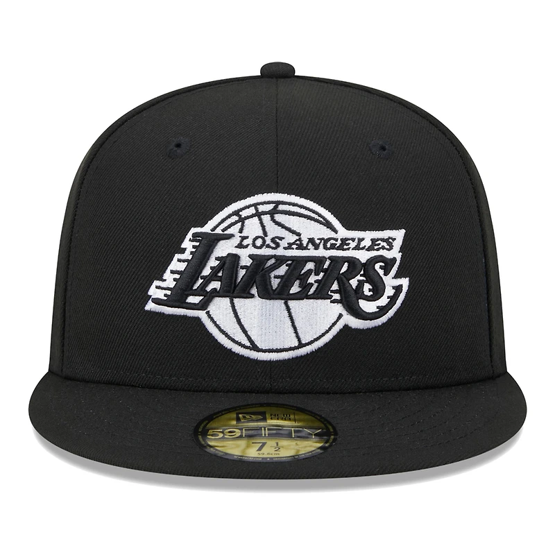 Men's New Era Black Los Angeles Lakers 59FIFTY Fitted Hat