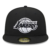 Men's New Era Black Los Angeles Lakers 59FIFTY Fitted Hat