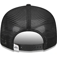 Casquette de camionneur à pression 9FIFTY Los Angeles Lakers New Era noire pour homme