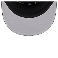 Men's New Era Black Los Angeles Lakers Adventure Canvas Split Panel 9FIFTY Snapback Hat