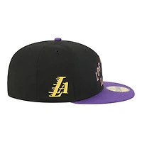 Men's New Era  Black Los Angeles Lakers City Edition 59FIFTY Fitted Hat