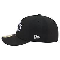Men's New Era Black Los Angeles Lakers Freedom Pre-Curved 59FIFTY Fitted Hat
