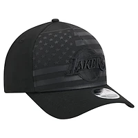 Casquette ajustable A-Frame 9FORTY Game Day Flag Los Angeles Lakers noire New Era pour homme