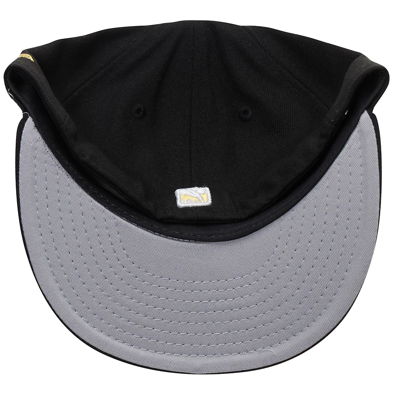 Men's New Era Black Los Angeles Lakers Official Team Color 59FIFTY Fitted Hat