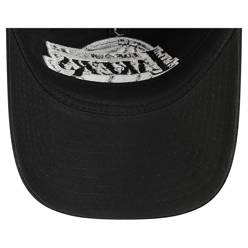 Casquette ajustable 9TWENTY noire New Era pour homme avec appliqué en tissu Los Angeles Lakers