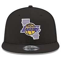 Casquette snapback 9FIFTY noire New Era pour homme, Los Angeles Lakers State Pride