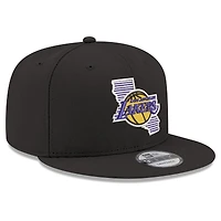 Casquette snapback 9FIFTY noire New Era pour homme, Los Angeles Lakers State Pride