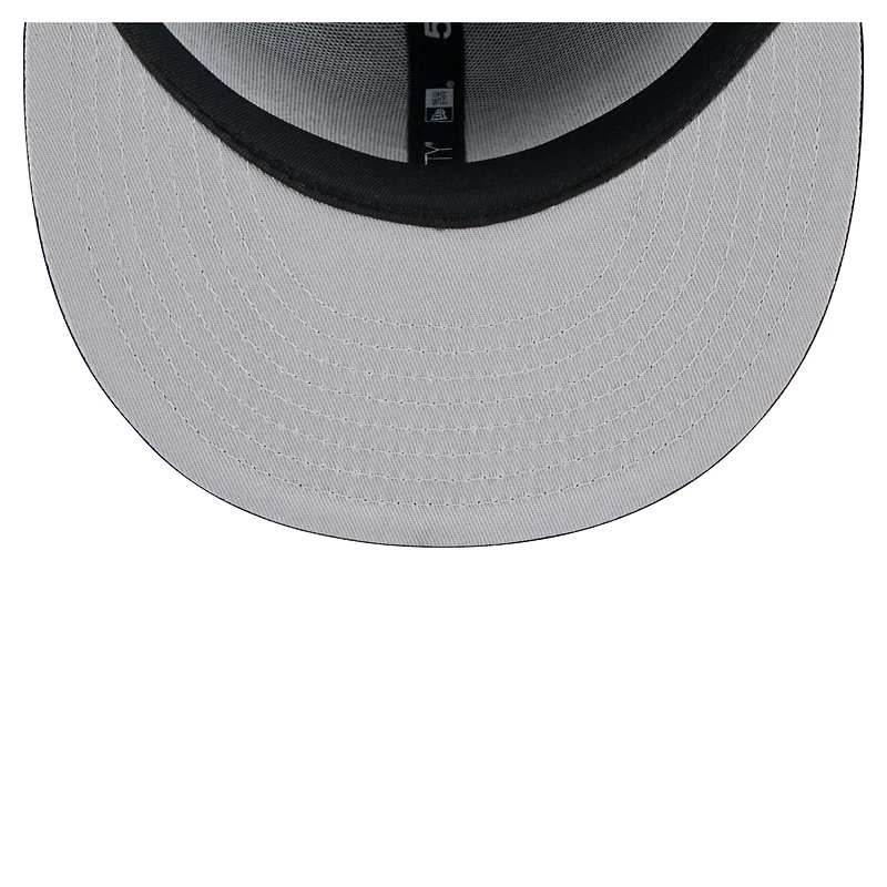 Casquette ajustée 59FIFTY noire New Era pour homme avec logo State Stitch des Lakers Los Angeles
