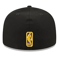 Casquette ajustée 59FIFTY New Era noire des Los Angeles Lakers pour hommes