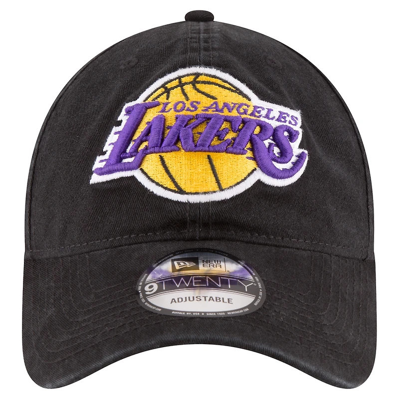 Casquette réglable New Era anthracite Los Angeles Lakers Team 2.0 9TWENTY pour hommes
