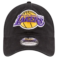 Casquette réglable New Era anthracite Los Angeles Lakers Team 2.0 9TWENTY pour hommes