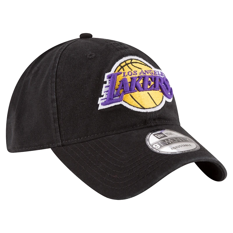 Casquette réglable noire Los Angeles Lakers Team 2.0 9TWENTY New Era pour hommes