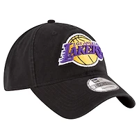 Casquette réglable noire Los Angeles Lakers Team 2.0 9TWENTY New Era pour hommes