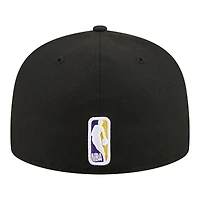 Men's New Era  Black Los Angeles Lakers Team Collage 59FIFTY Fitted Hat
