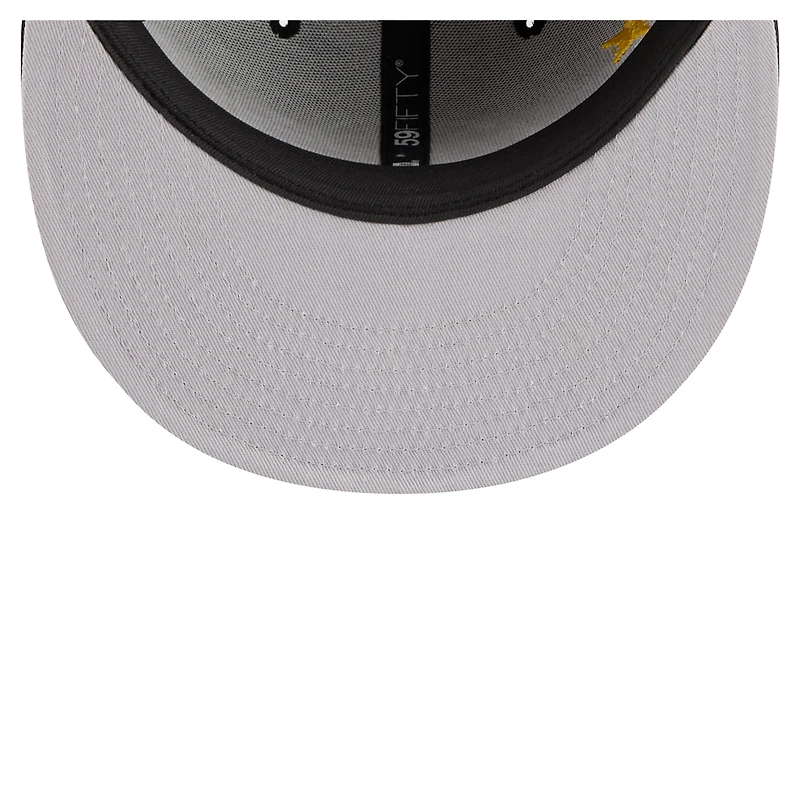 Men's New Era Black Los Angeles Lakers Team Collage 59FIFTY Fitted Hat
