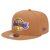 Casquette Snapback 9FIFTY New Era pour hommes des Los Angeles Lakers marron