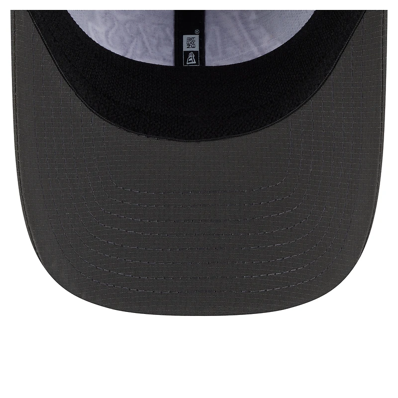Casquette ajustable New Era 9TWENTY Active Ripstop des Los Angeles Lakers pour homme, couleur charbon