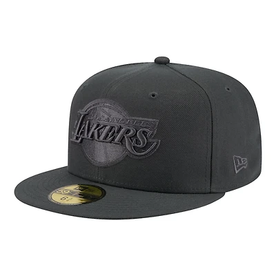 Men's New Era Charcoal Los Angeles Lakers Tonal Color Pack 59FIFTY Fitted Hat
