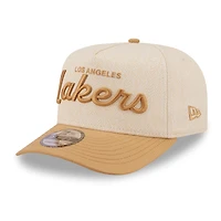 Casquette snapback New Era crème Los Angeles Lakers 9FIFTY à chevrons pour homme
