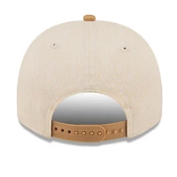 Men's New Era  Cream Los Angeles Lakers Herringbone 9FIFTY A-Frame Snapback Hat