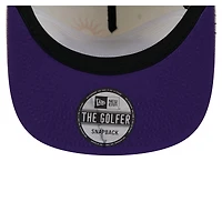 Casquette snapback Lunar Golfer Los Angeles Lakers de New Era pour homme, couleur crème