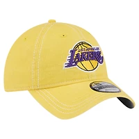 Men's New Era  Gold Los Angeles Lakers Pigment Dyed 9TWENTY Adjustable Hat