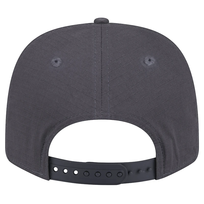 Casquette réglable New Era Graphite Los Angeles Lakers Team Elevated Patch 9SEVENTY pour hommes