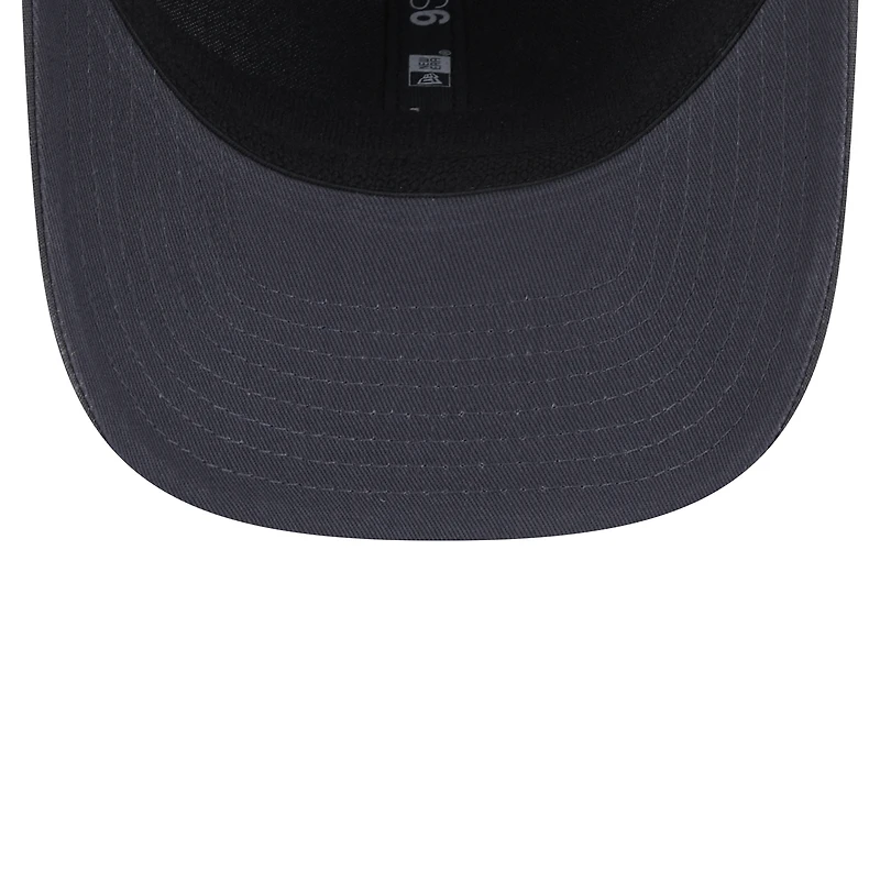 Men's New Era Graphite Los Angeles Lakers Team Elevated Patch 9SEVENTY Adjustable Hat