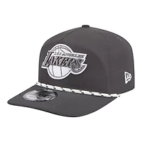 Men's New Era Graphite Los Angeles Lakers Tonal Rope 19TWENTY Adjustable Hat