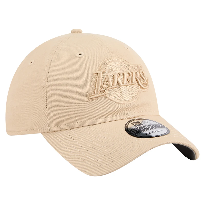 Casquette ajustable New Era kaki Los Angeles Lakers Color Pack 9TWENTY pour homme