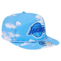 Casquette ajustable en corde bleu clair pour homme New Era Los Angeles Lakers Head in the Clouds
