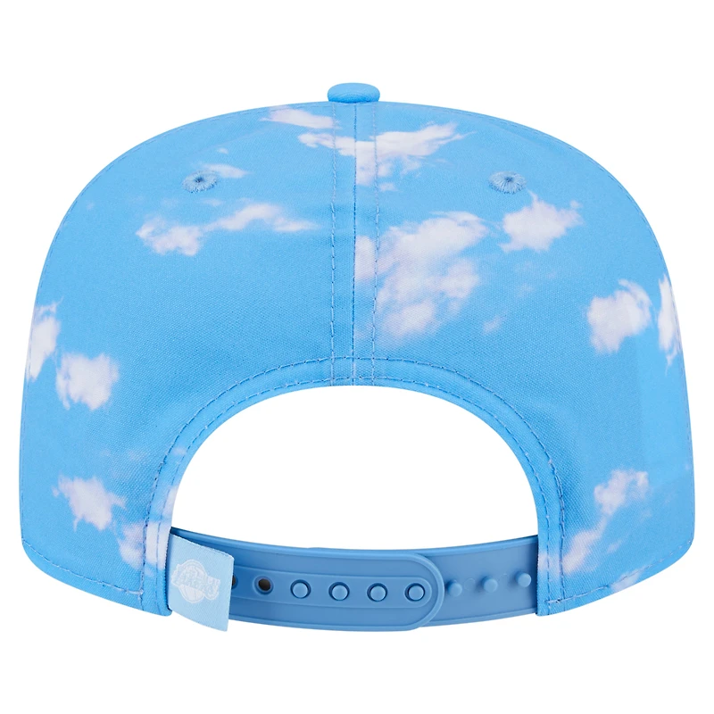 Casquette ajustable en corde bleu clair pour homme New Era Los Angeles Lakers Head in the Clouds
