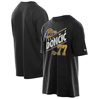 T-shirt oversize noir New Era Luka Dončić pour homme, motif joueur de la ligue des Los Angeles Lakers