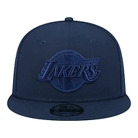 Men's New Era Navy Los Angeles Lakers Tonal Color Pack 9FIFTY Snapback Hat