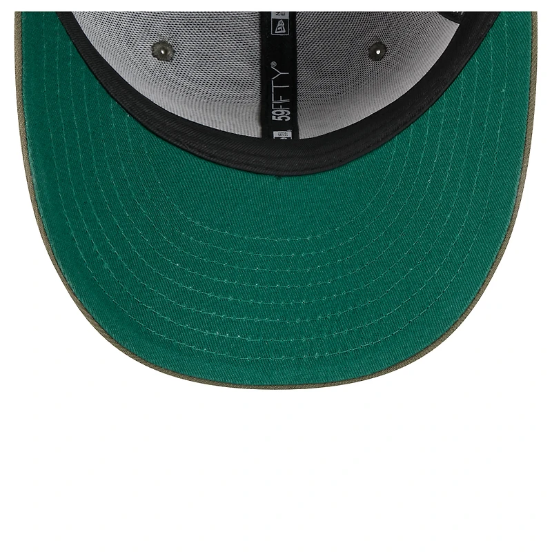 Casquette ajustée 59FIFTY olive Los Angeles Lakers pour homme New Era à fleurs ton sur