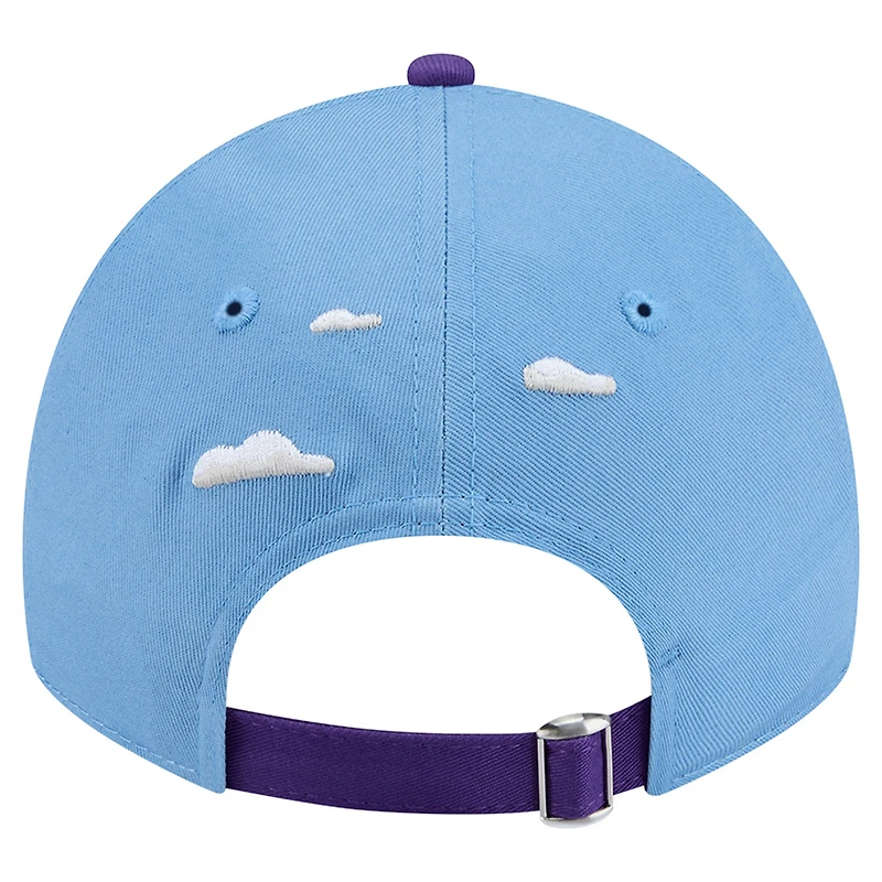 Casquette ajustable New Era Clouds 9TWENTY bleu poudré pour homme, Los Angeles Lakers