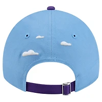 Casquette ajustable New Era Clouds 9TWENTY bleu poudré pour homme, Los Angeles Lakers