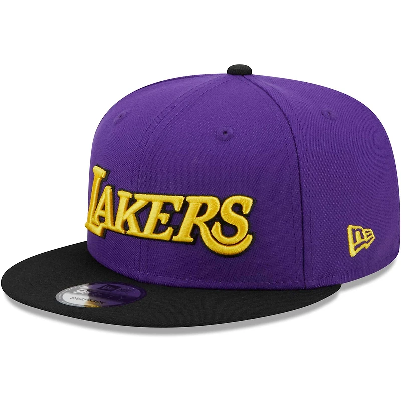 Casquette Snapback 9FIFTY pour homme New Era violet/noir Los Angeles Lakers Jersey Hook Statement Edition