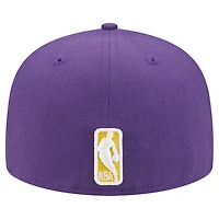Men's New Era Purple/Gold Los Angeles Lakers Break 59FIFTY Fitted Hat