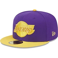 Casquette ajustée 59FIFTY Los Angeles Lakers Gameday Gold Pop Stars violet/or New Era pour homme