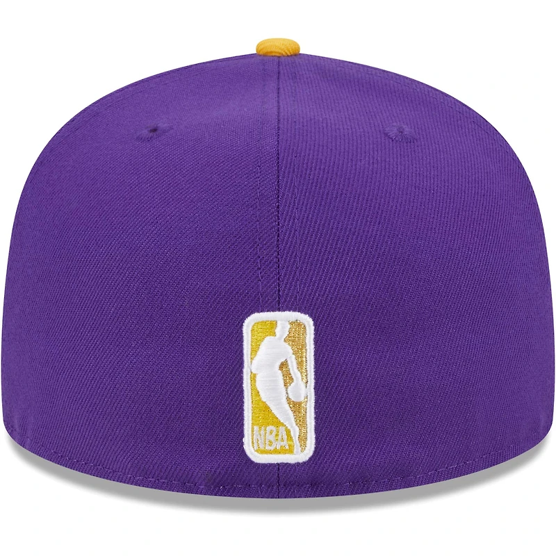 Casquette ajustée 59FIFTY Los Angeles Lakers Gameday Gold Pop Stars violet/or New Era pour homme